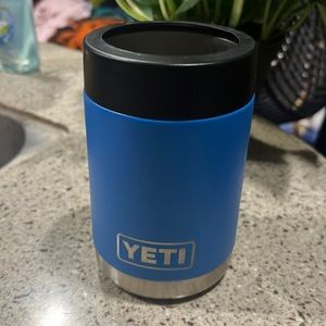 Yeti Blue Can Metal Koozie